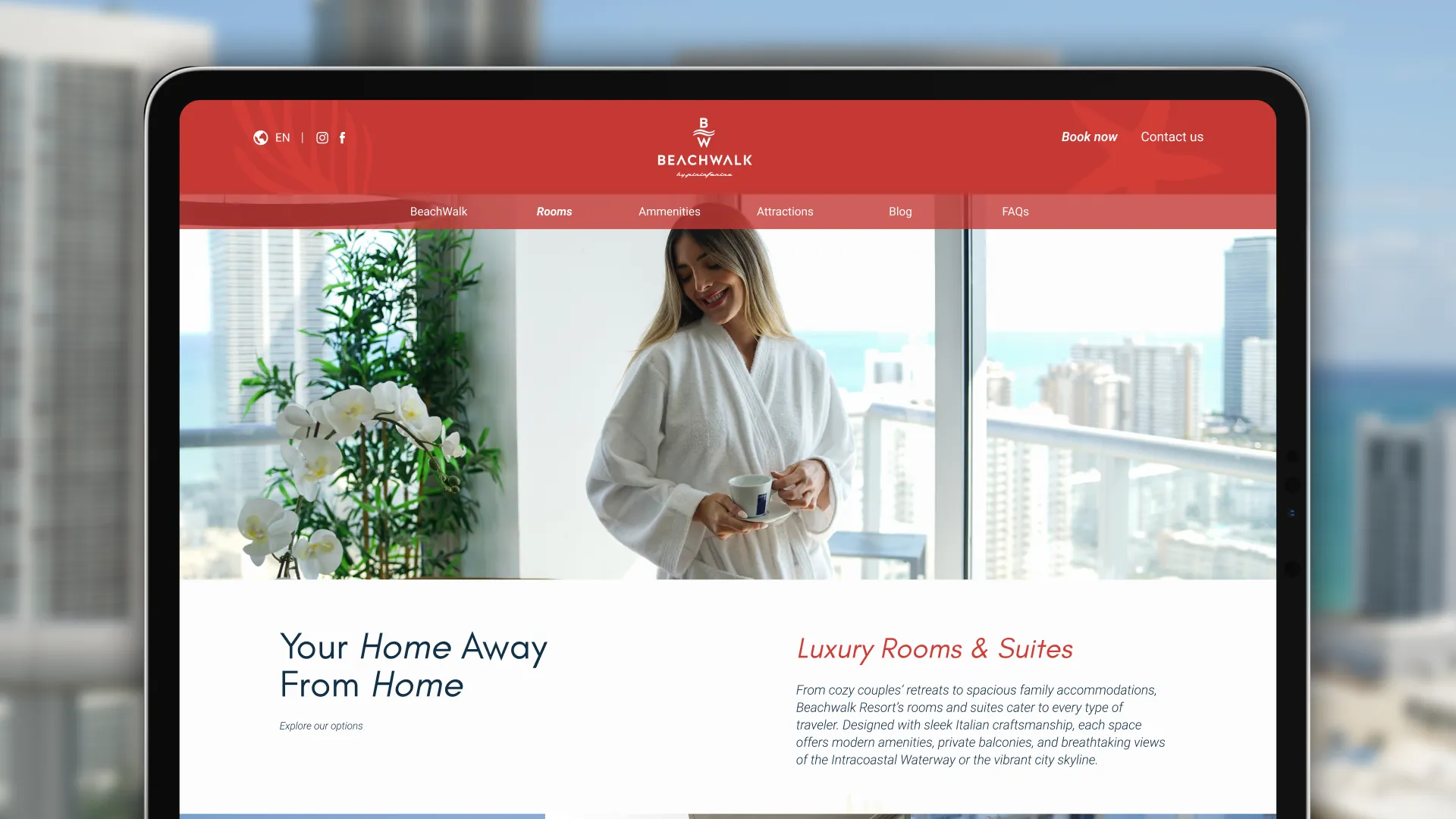 Home rediseñado del sitio de Beachwalk Resort