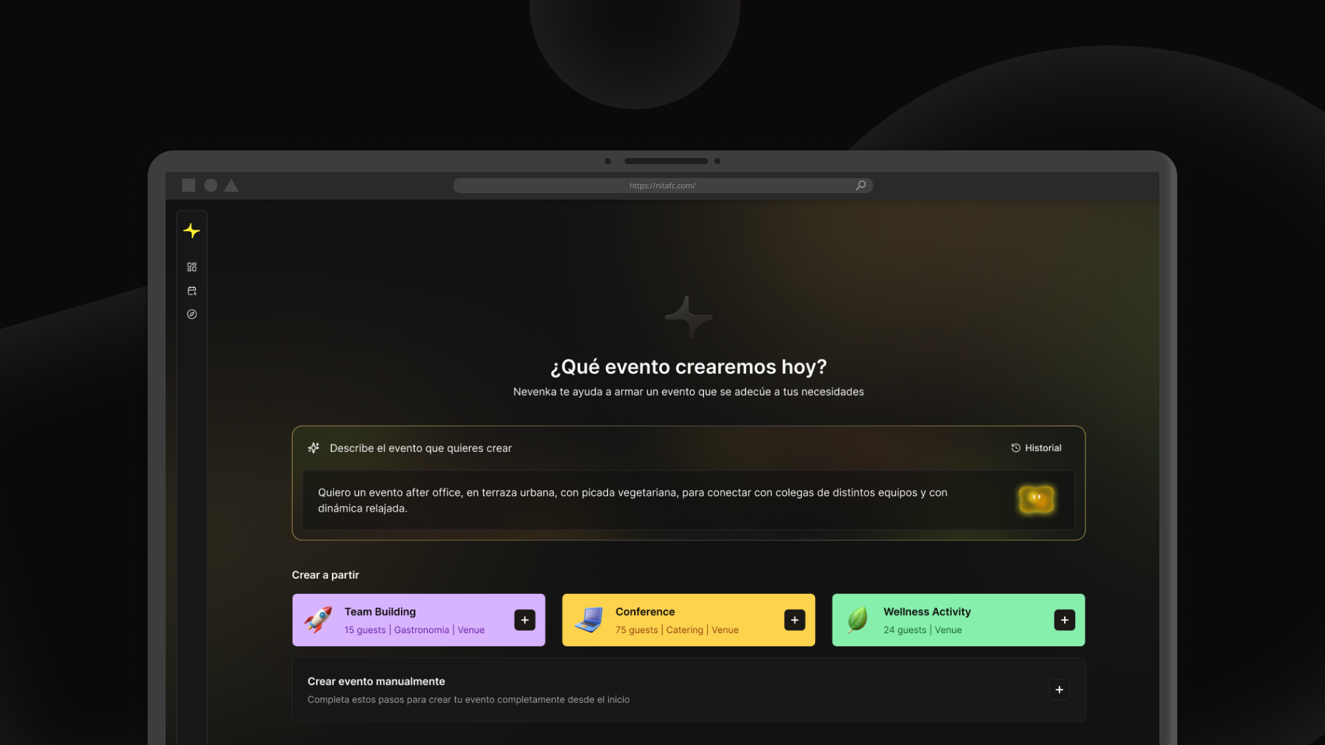 Visual del proyecto Arenga Studio