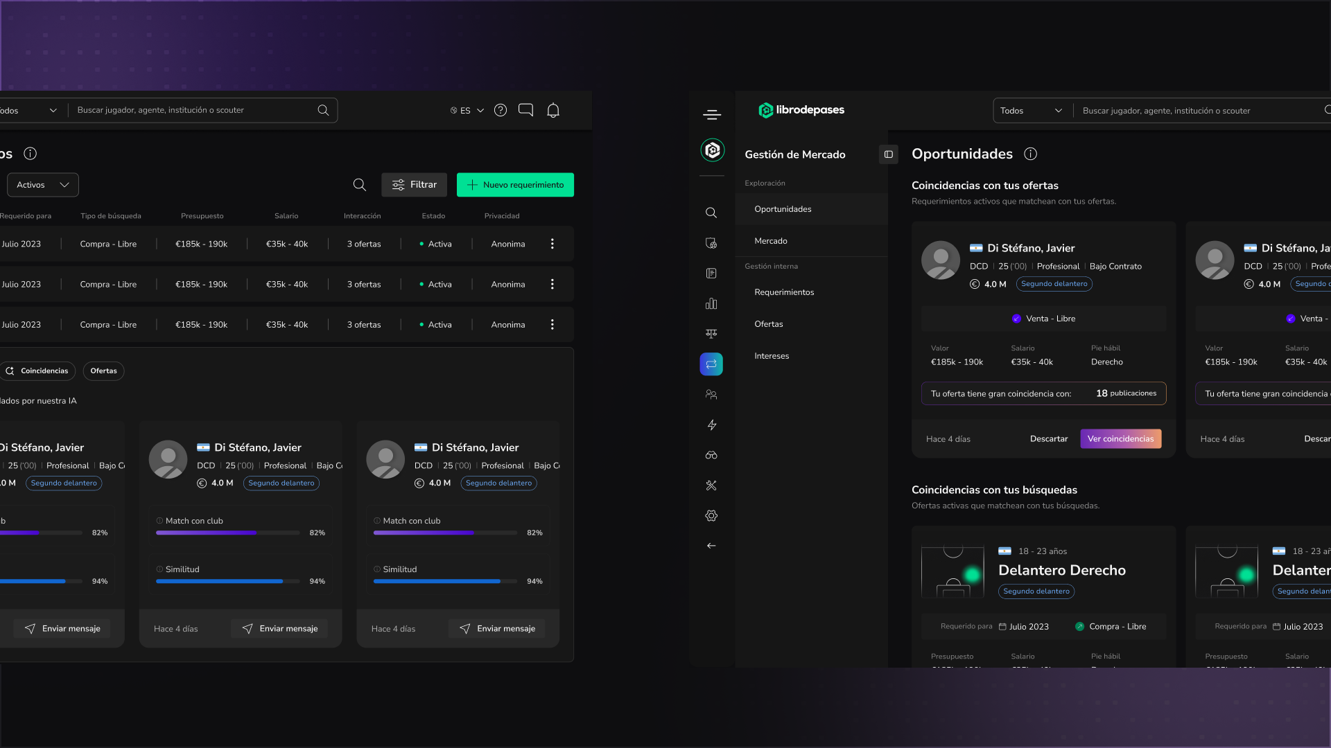 Visual del proyecto LDP (librodepases)